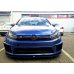 Накладка сплиттер на передний бампер на Volkswagen Golf VI R400